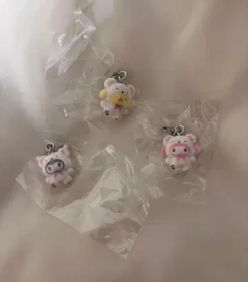 산리오 캐릭터즈 메지루시 액세서리 ~포근포근 스노우~ 3개 세트