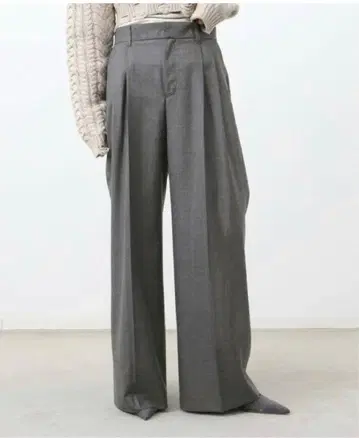 [ 미사용 새상품! ] L'Appartement 울 트로 턱 와이드 팬츠