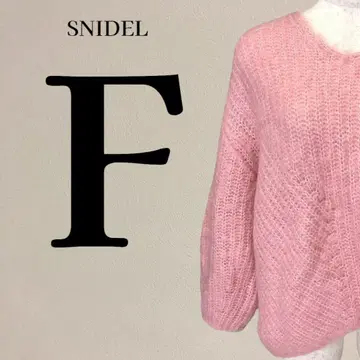 [ 새상품급 ] 스나이델 SNIDEL 니트 스웨터 모헤어 울 F 핑크