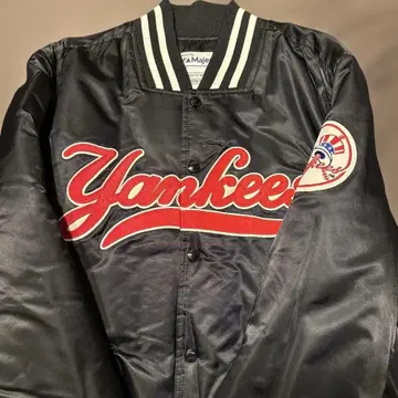Yankees 바시티 자켓 TOMMY 블랙 majestic 제작