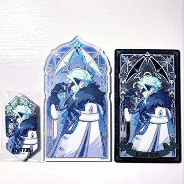 원신 서리꽃과 불꽃 시리즈 박사 카드 아크릴 스탠드 캔뱃지