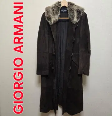 Giorgio Armani 다크 브라운 롱 코트
