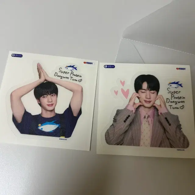 방탄소년단 bts 석진 동원참치 띠부씰 2개 일괄 반했jin 댄스jin