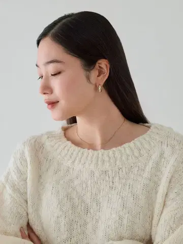 crewre gold 글로시 페블 귀찌