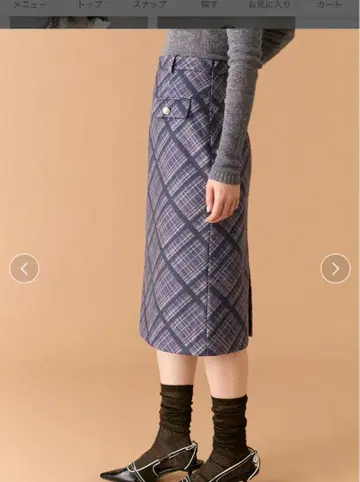 (이번 시즌) lily brown 체크 스커트