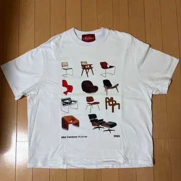 Mutimer 미드센추리 T셔츠 M 화이트