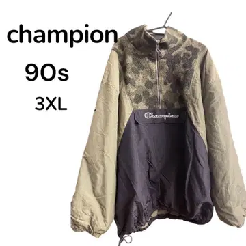 90s 챔피언 충전솜 아노락 플리스 카모 3XL 빅 사이즈