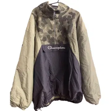 00s Champion 충전솜 아노락 플리스 카모 3XL 빅 사이즈