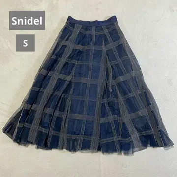 Snidel 체크 무늬 샤샤 스커트 S