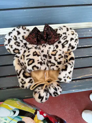 디즈니 팬캡 레오파드 무늬 2025 베이지