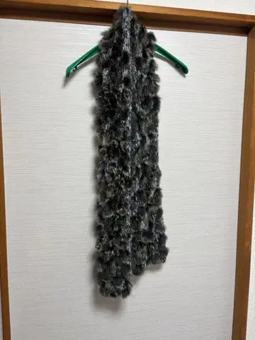 BELLEFEMME 퍼 니트 머플러