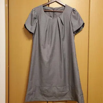 MITSUMINE 그레이 반팔 원피스 수트 9AR