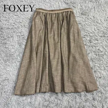 컨디션 최상 '20년 폭시 misty 믹스 트위드 플레어 스커트 38