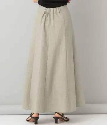 A part by 세미 플레어 스커트 플레어 스커트 체크