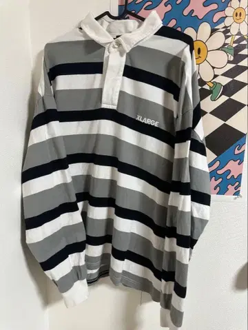 XLARGE 스트라이프 피케 셔츠 L 사이즈