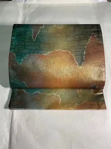 이시카와현 무형문화재 우시쿠비츠무기 수직 후쿠로 오비