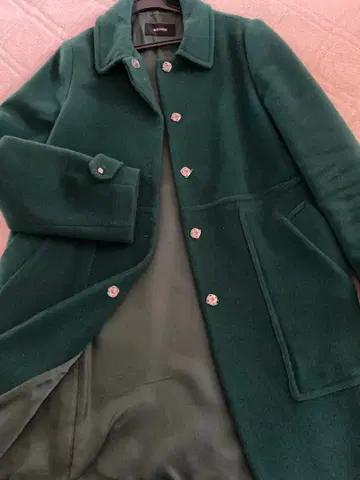 투모로우랜드 맥피 코트 그린 짙은 녹색 36