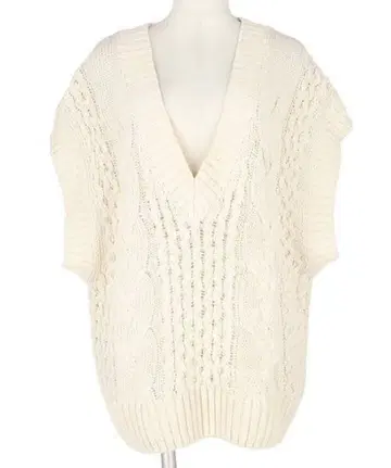 코카 케이블 짜임 니트 베스트