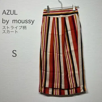 AZUL by moussy 아줄바이마우지 멀티 스트라이프 스커트