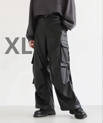 LILL 카고 팬츠 XL 인조 가죽