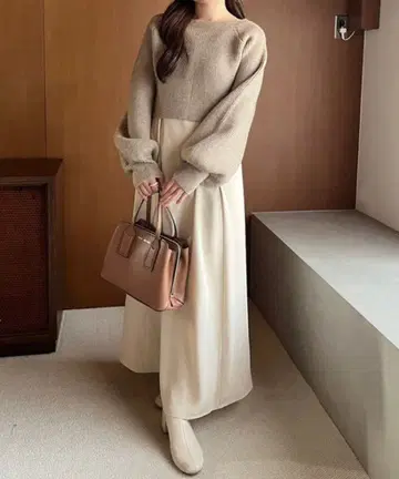 NICE CLAUP 니트 원피스