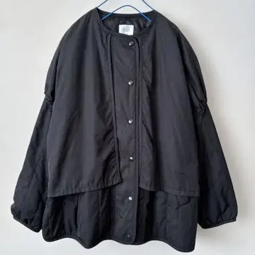 새상품 로리즈팜 에어 써멀 레이어드 스타일 자켓 블랙