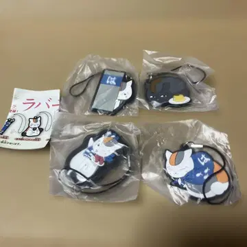 나츠메 우인장 하마즈시 콜라보 러버 스트랩 4개 세트 시크릿 외