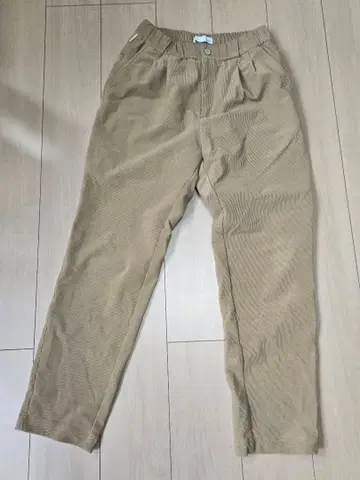 코듀로이 스트레이트 팬츠 베이지