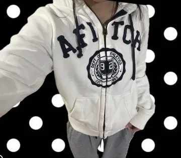 Abercrombie & Fitch 화이트 후드티 S