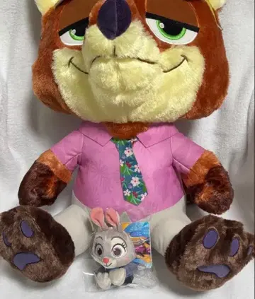 2체 세트 주토피아2 슈퍼 라지 봉제 인형 닉 빨간색 볼 주디