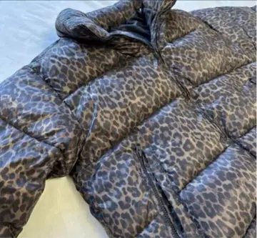 AMERICAN EAGLE 레오파드 무늬 다운 자켓 S/P/CH