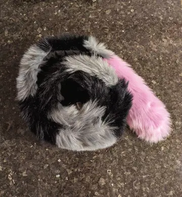 미사용 새상품 털 모양이 아름다운 인조 모피