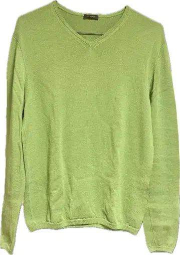 크루치아니 크루넥 하이 게이지 니트 그린 46