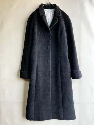 미사용 레베카테일러 여성용 울 롱 코트 그레이 2 M