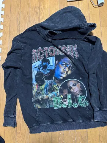 Notorious B.I.G. 그래픽 후드티 L 사이즈