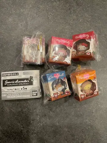 산리오 캐릭터즈 미니어처 패키지 컬렉션 컴플리트 세트