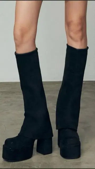 EMODA 플레어 커버 핏 부츠 S 사이즈