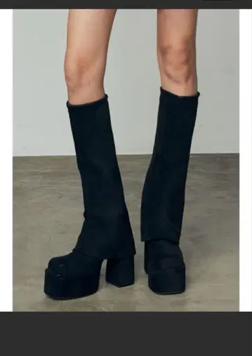 EMODA 플레어 커버 핏 부츠 S 사이즈