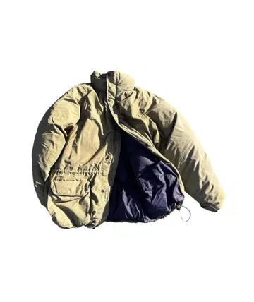 90s 몽벨 구형 로고 다운 자켓 L 베이지