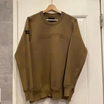 BRIEFING 브리핑 크루넥 맨투맨 올리브