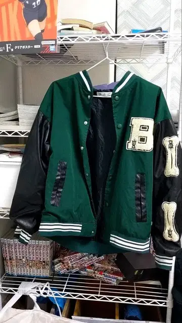 중국판 엘프릭 에덴 바시티 자켓 그린