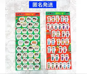 하이큐!! 플라자 지로리 투성이 시트 스티커 크리스마스 2종 세트