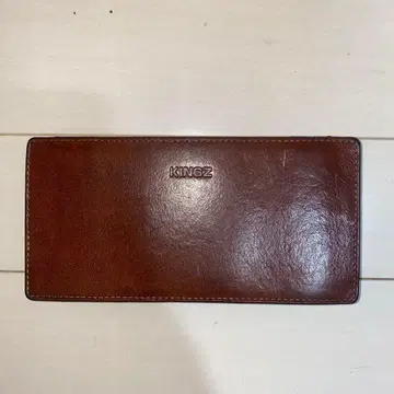 KINGZ 브라운 가죽 장지갑