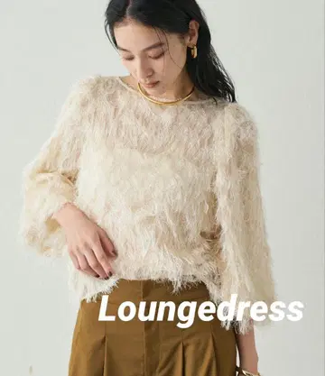 [택 포함 새상품] 라운지 드레스 자카드 페더 블라우스