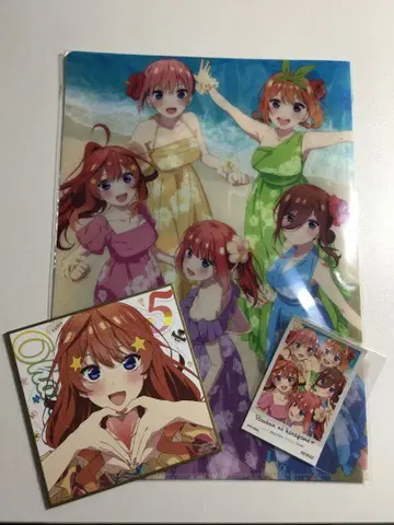 영화 5등분의 신부* 무비티켓 특전 클리어 파일 & 입장자 특전 색지 씰