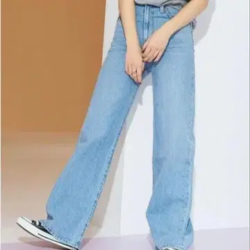 [67] 리바이스 라이트 블루 와이드 레그 진