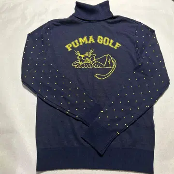 PUMA 여성용 터틀넥 L 네이비