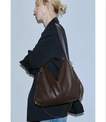 un/neu 얇은 바닥 2WAY 원 핸들 숄더 브라운