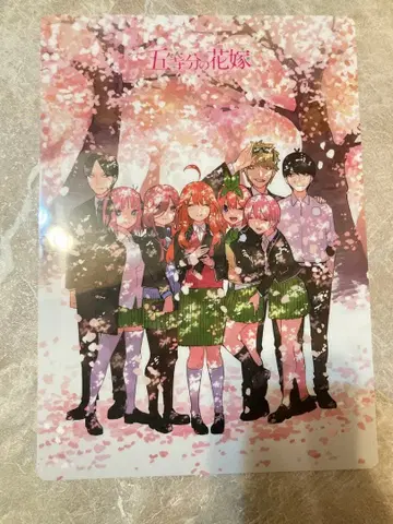 5등분의 신부 완결 기념 클리어 파일 책받침 세트