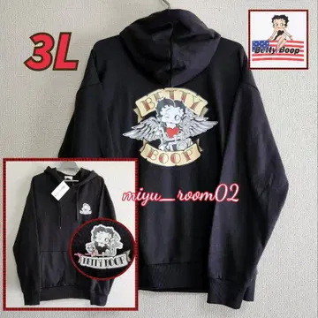 [새상품] 베티 후드티 (Betty Boop) 바이커 깃털 3L